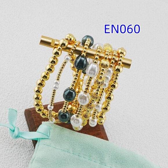 Enewton Gold Bead & Pearl Mixed Seven-Piece Bracelet Set - Picture 4 of 6